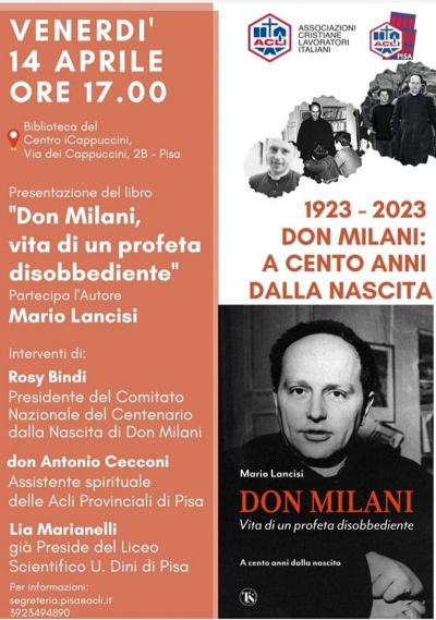 Don Milani: A cento anni dalla nascita - Acli Pisa (PI)