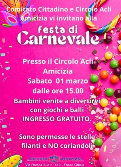 Festa di Carnevale - Circolo Acli Amicizia (RA)