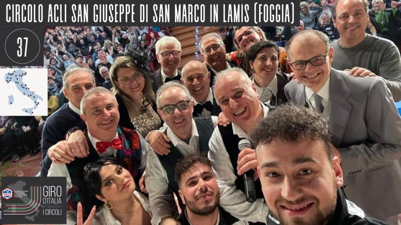 CIRCOLO ACLI SAN GIUSEPPE DI SAN MARCO IN LAMIS (FOGGIA). SPAZIO DI PARTECIPAZIONE POPOLARE, DI FORMAZIONE E AGGREGAZIONE: DALLA CULTURA POLITICA, AL TEATRO, ALLA SOCIALITA’, UN LUOGO DOVE TROVARE SOSTEGNO E ACCOGLIENZA.