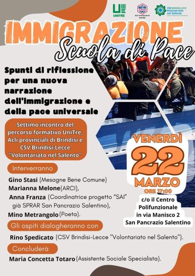 Immigrazione: Scuola di Pace - Acli Brindisi (BR)