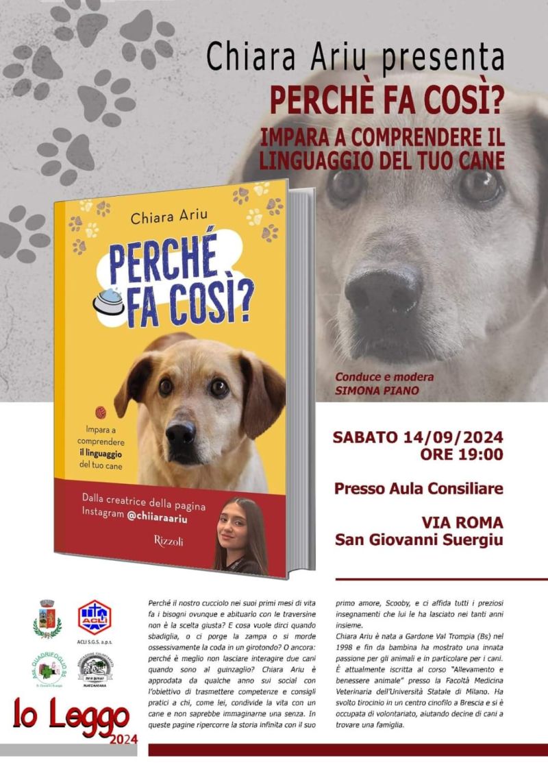 Chiara Ariu presenta &quot;Perché fa così?&quot; - Circolo Acli San Giovanni Suergiu (CA)