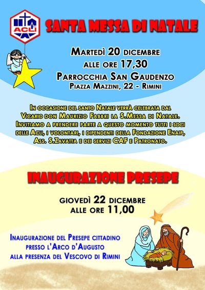 Santa Messa di Natale e Inaugurazione Presepe - Rimini - Acli Rimini (RN)