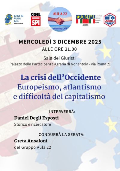 La crisi dell'Occidente - Nonantola (MO) - Anni in Fuga aff. Acli Modena (MO)