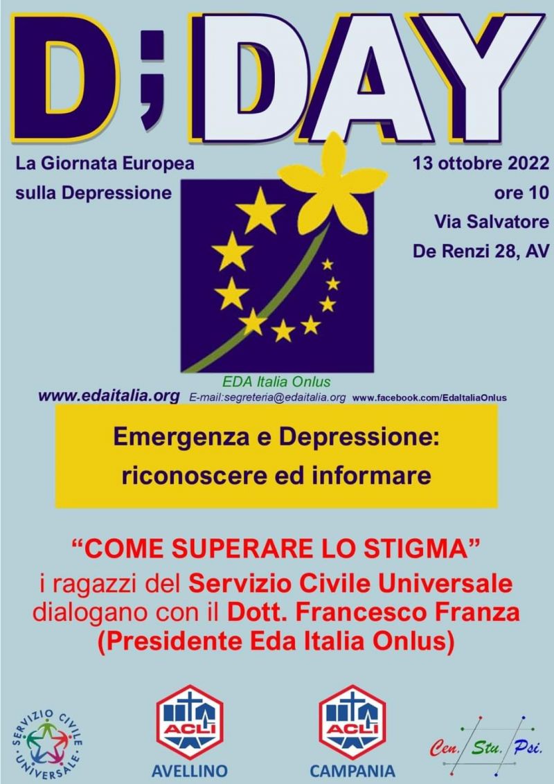 D;DAY Emergenza e depressione: riconoscere ed informare - Acli Avellino e Acli Campania