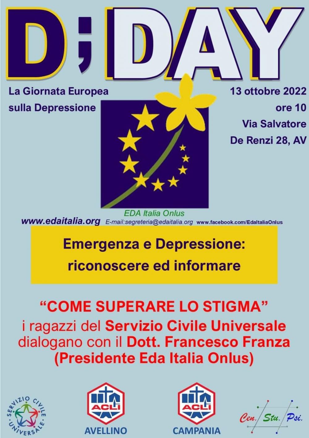 Emergenza e depressione: riconoscere ed informare - Acli Avellino e Acli Campania