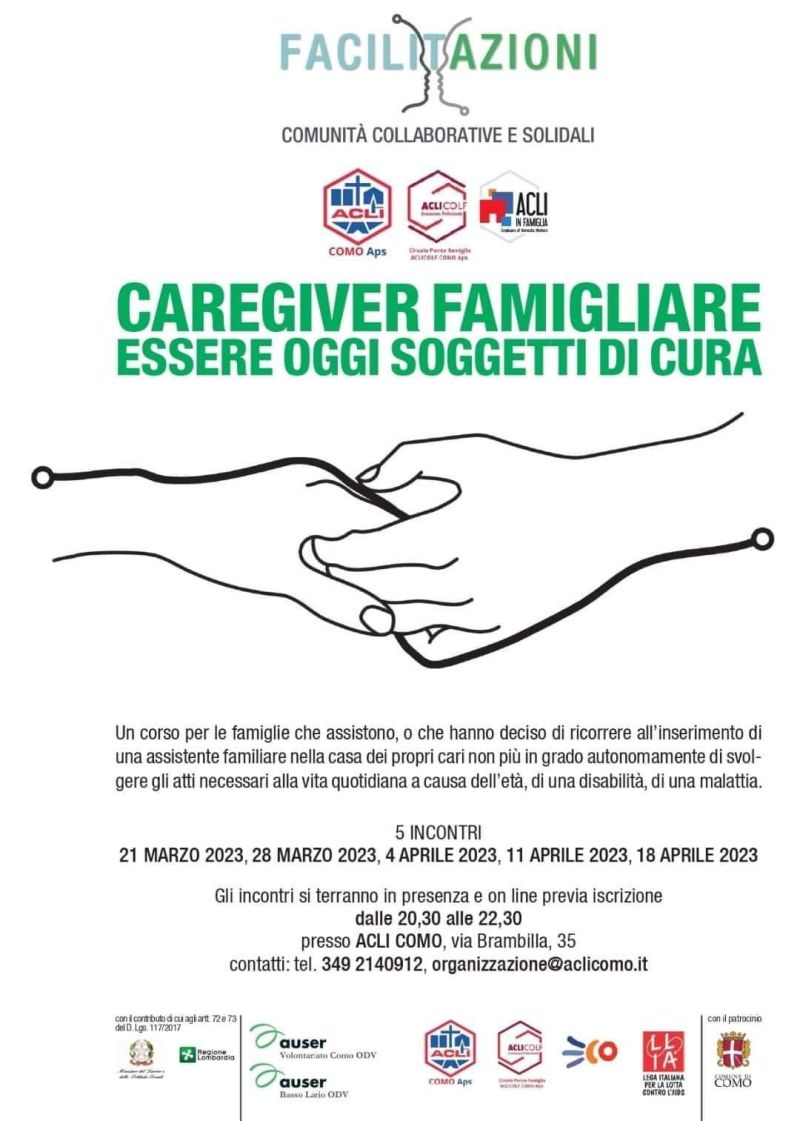 Caregiver Famigliari - Acli Como, Acli Colf Como e Circolo Acli Famiglie in Cammino (CO)