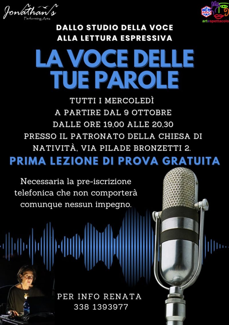 La voce delle tue parole - Acli Arte e Spettacolo Padova (PD)