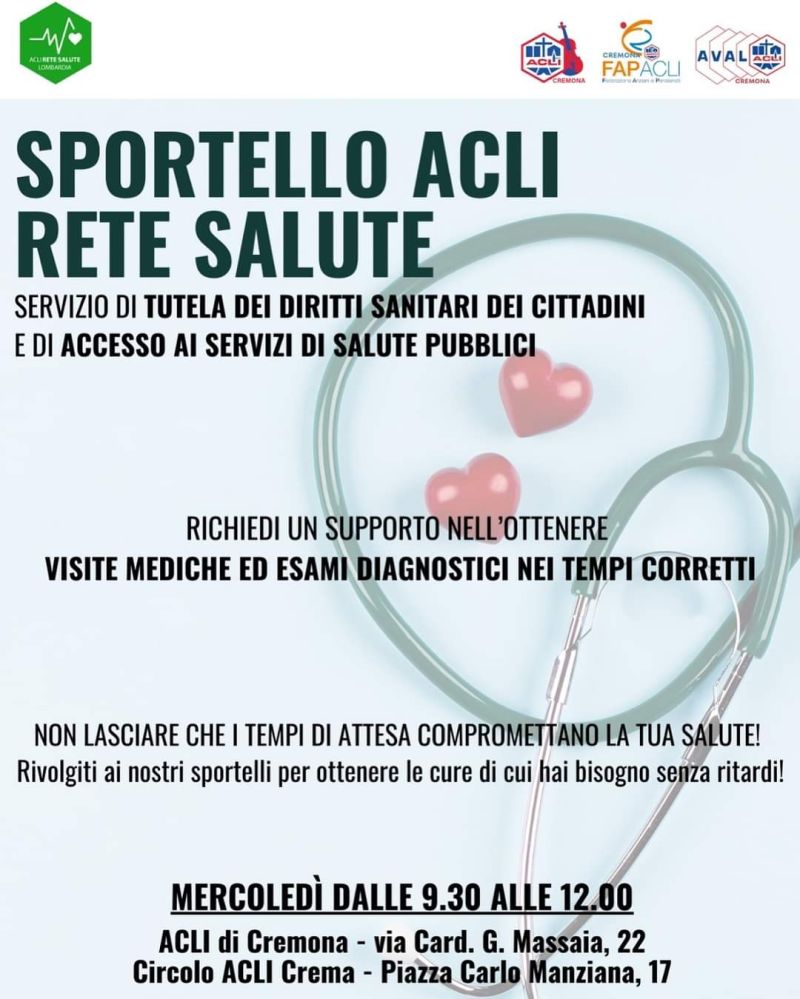 Sportello Acli Rete Salute - Acli Cremona (CR)