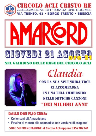 Amarcord - Brescia - Circolo Acli Cristo Re (BS)