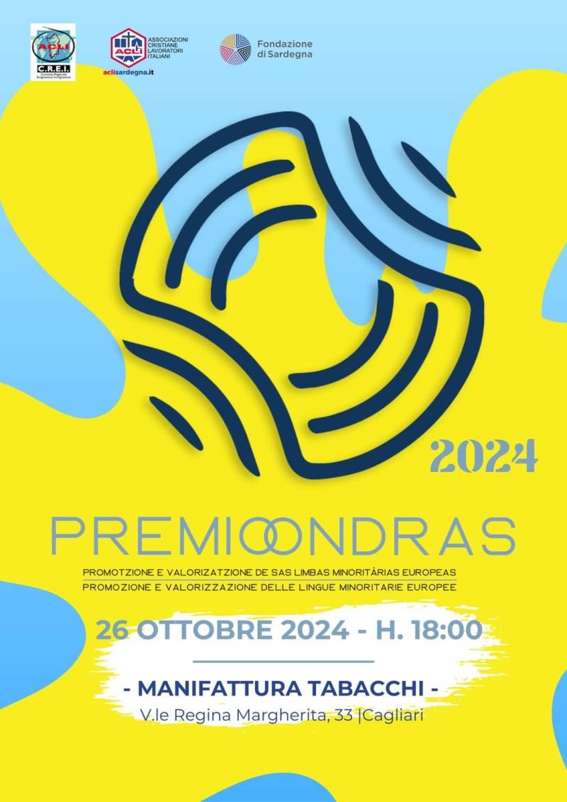 Premio Ondras 2024 - Acli Sardegna e CREI Acli Sardegna