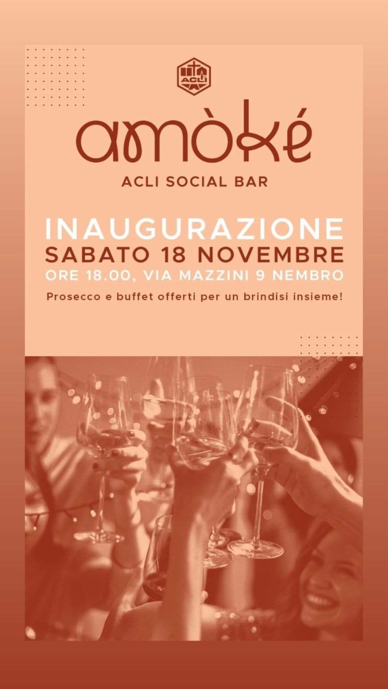 Inaugurazione Amòké Acli Social Bar - Acli Bergamo (BG)