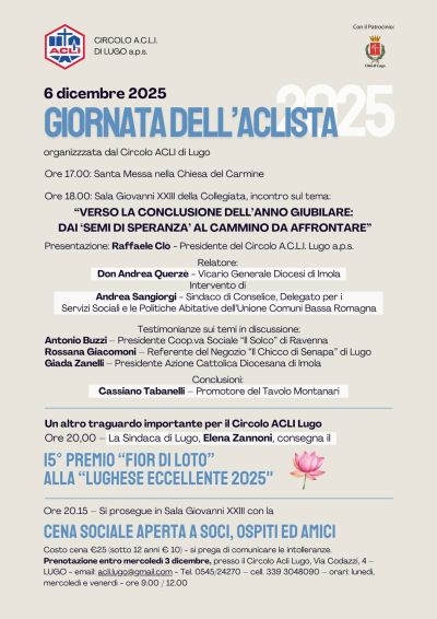 Giornata dell'Aclista - Lugo (RA) - Circolo Acli Lugo (RA)