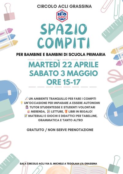 Spazio Compiti - Circolo Acli Grassina (FI)