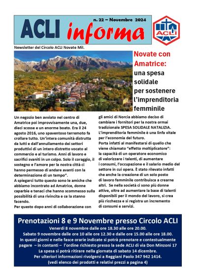 Acli Informa - Circolo Acli Novate Milanese (MI)