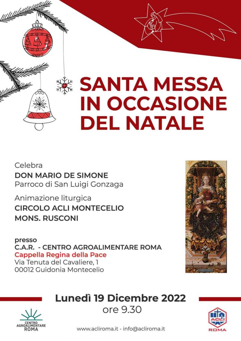 Santa messa in occasione del Natale - Acli Roma (RM)