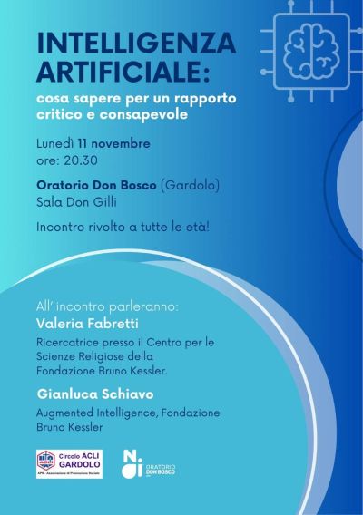 Intelligenza artificiale: cosa sapere per un rapporto critico e consapevole - Circolo Acli Gardolo (TN)