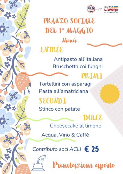 Pranzo sociale del 1° Maggio - Circolo Acli Colà (VR)