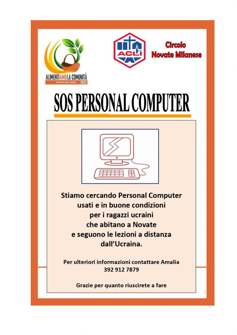 SOS Personal Computer - Circolo Acli Novate (MI)