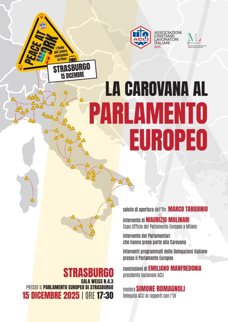 La Carovana al Parlamento Europeo - Strasburgo