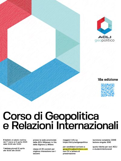 Corso di Geopolitica e Relazioni Internazionali - Circolo Acli Geopolitico (MI)
