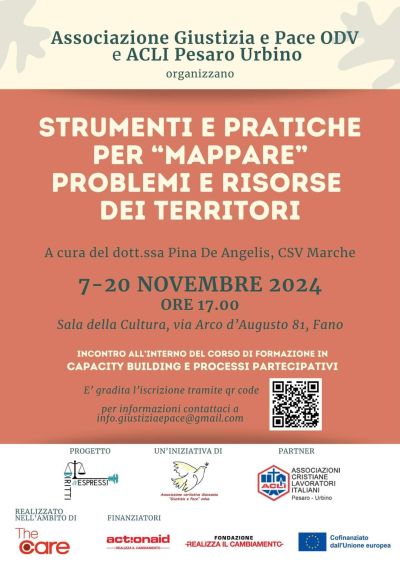Strumenti e pratiche per "mappare" problemi e risorse dei territori - Acli Pesaro Urbino (PU)
