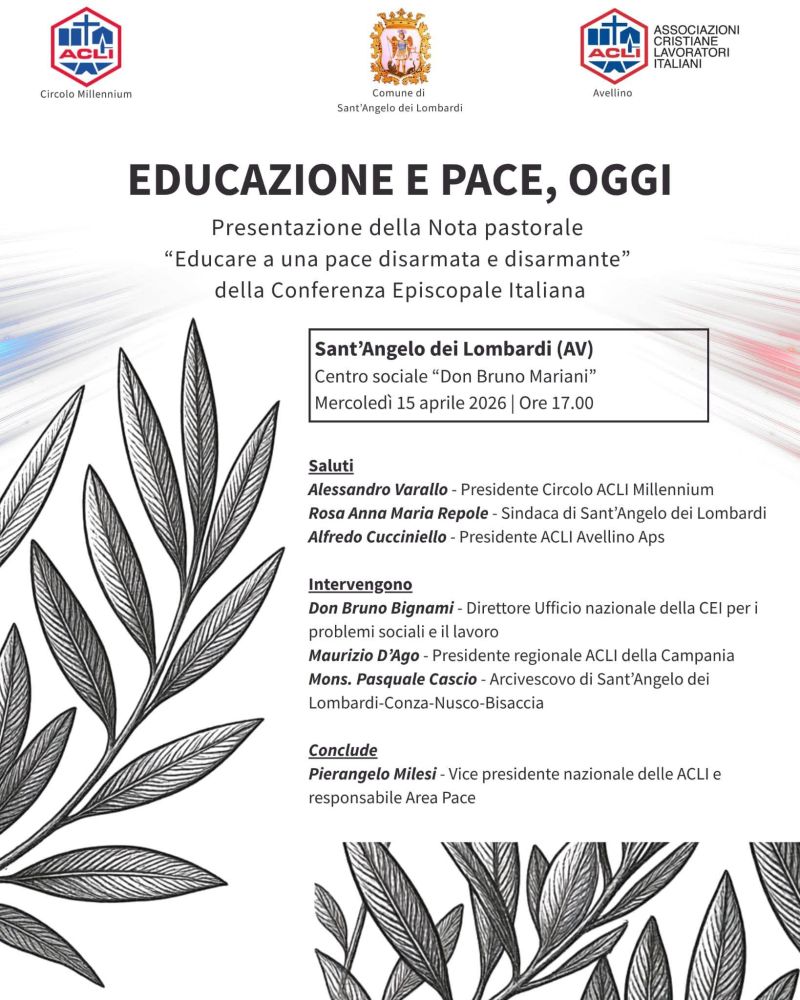 EDUCAZIONE E PACE, OGGI - AVELLINO