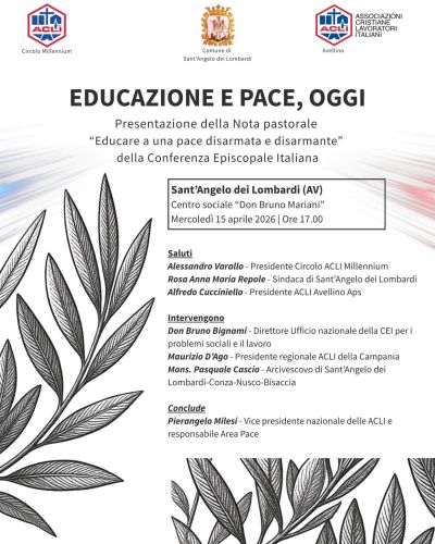 EDUCAZIONE E PACE, OGGI - AVELLINO