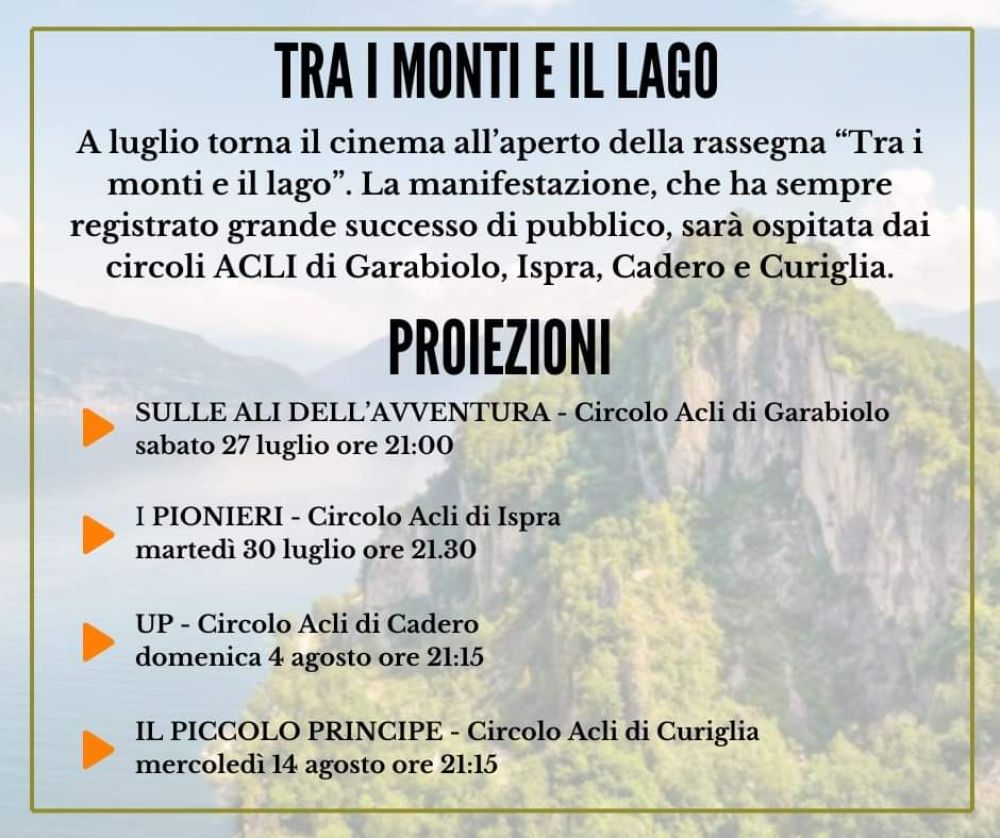 Tra i monti e il lago: Sulle ali dell'avventura - Circolo Acli Garabiolo (VA)