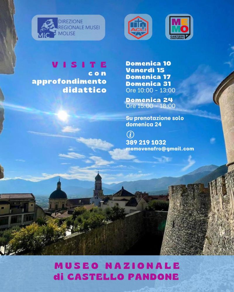 Museo Nazionale di Castello Pandone - Venafro (IS) - Me.Mo Cantieri Culturali aff. Acli Molise