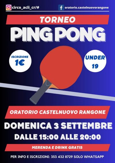 Torneo Pingpong - Circolo Acli Castelnuovo Rangone (MO)