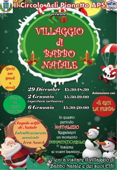 Villaggio di Babbo Natale - Circolo Acli Pianetto (CS)
