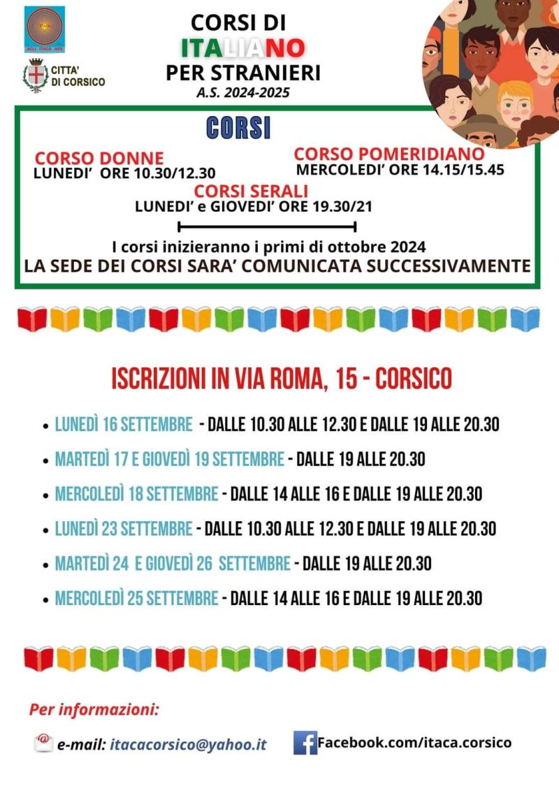 Corsi di Italiano per Stranieri - Circolo Acli Corsico (MI)