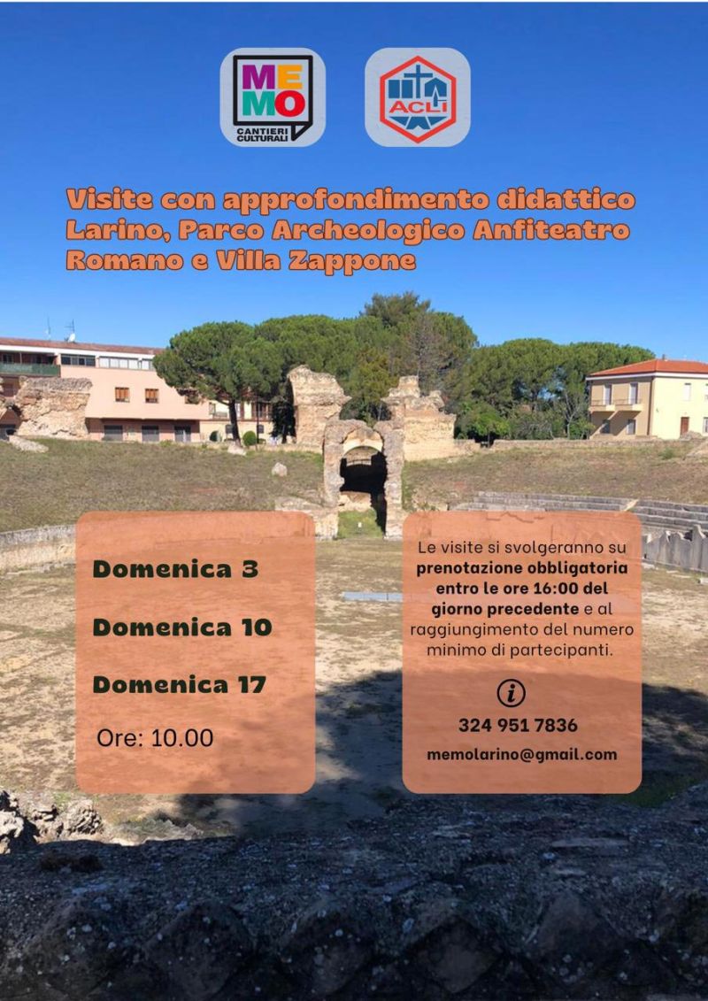 Visite con approfondimento didattico - Larino (CB) - Me.Mo Cantieri Culturali aff. Acli Molise