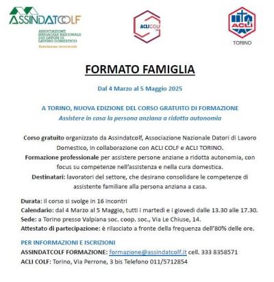 Formato famiglia - Acli Torino (TO)