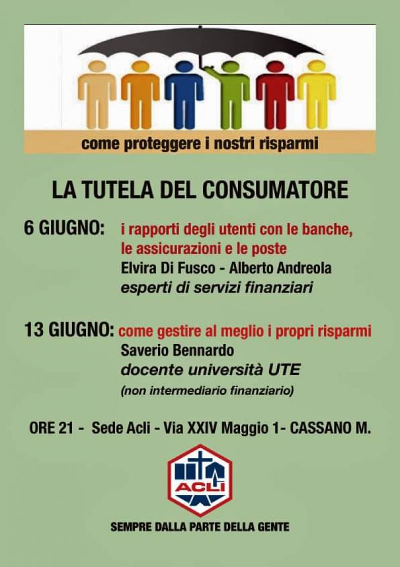 La tutela del consumatore - Circolo Acli Cassano Magnago (VA)