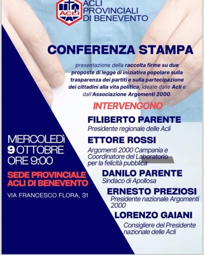 Conferenza Stampa - Acli Benevento (BN)