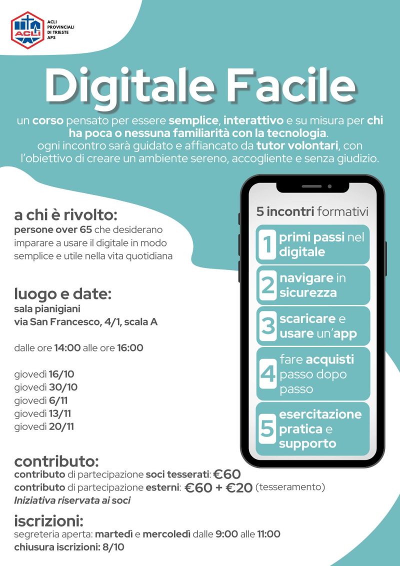 Digitale Facile - Trieste - Acli Trieste (TS)