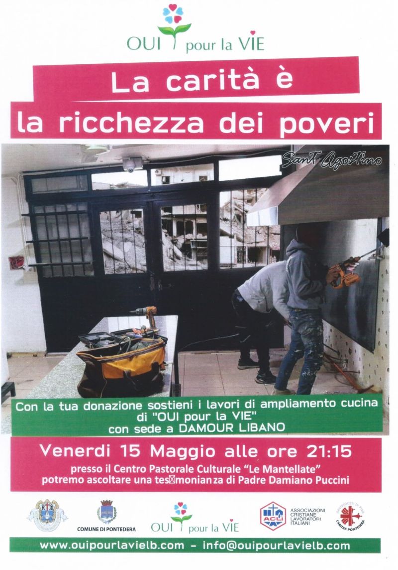 LA CARITA' E' LA RICCHEZZA DEI POVERI - PONTEDERA (PI)