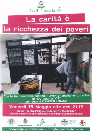 LA CARITA' E' LA RICCHEZZA DEI POVERI - PONTEDERA (PI)