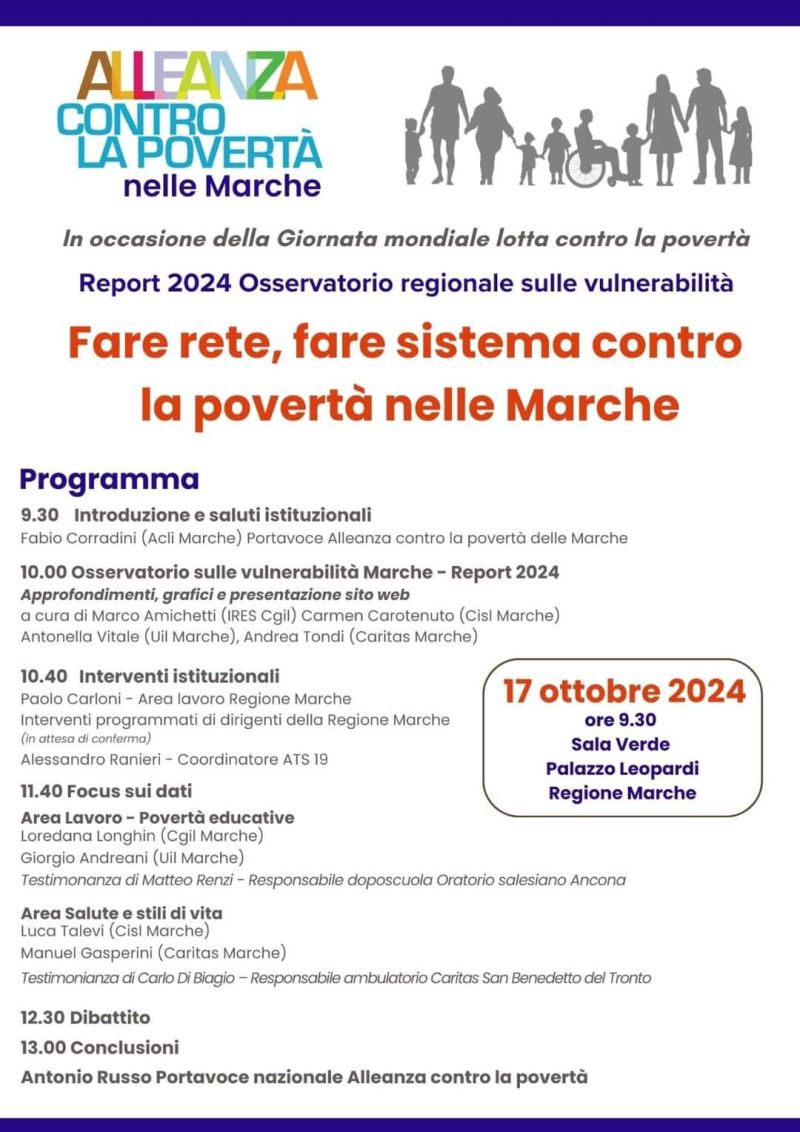 Fare rete, fare sistema contro la povertà nelle Marche - Acli Marche