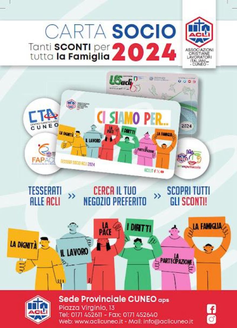 Carta Socio 2024 - Acli Cuneo (CN)