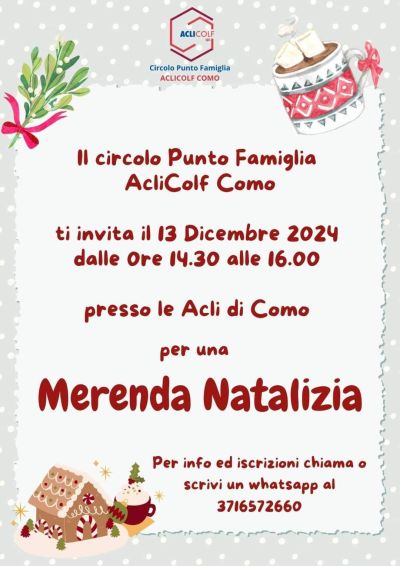 Merenda Natalizia - Circolo Punto Famiglia AcliColf Como (CO)