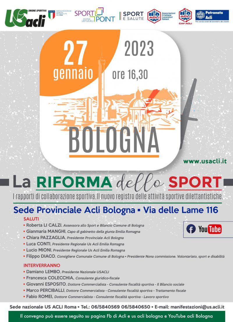 La riforma dello sport - Acli Bologna (BO)