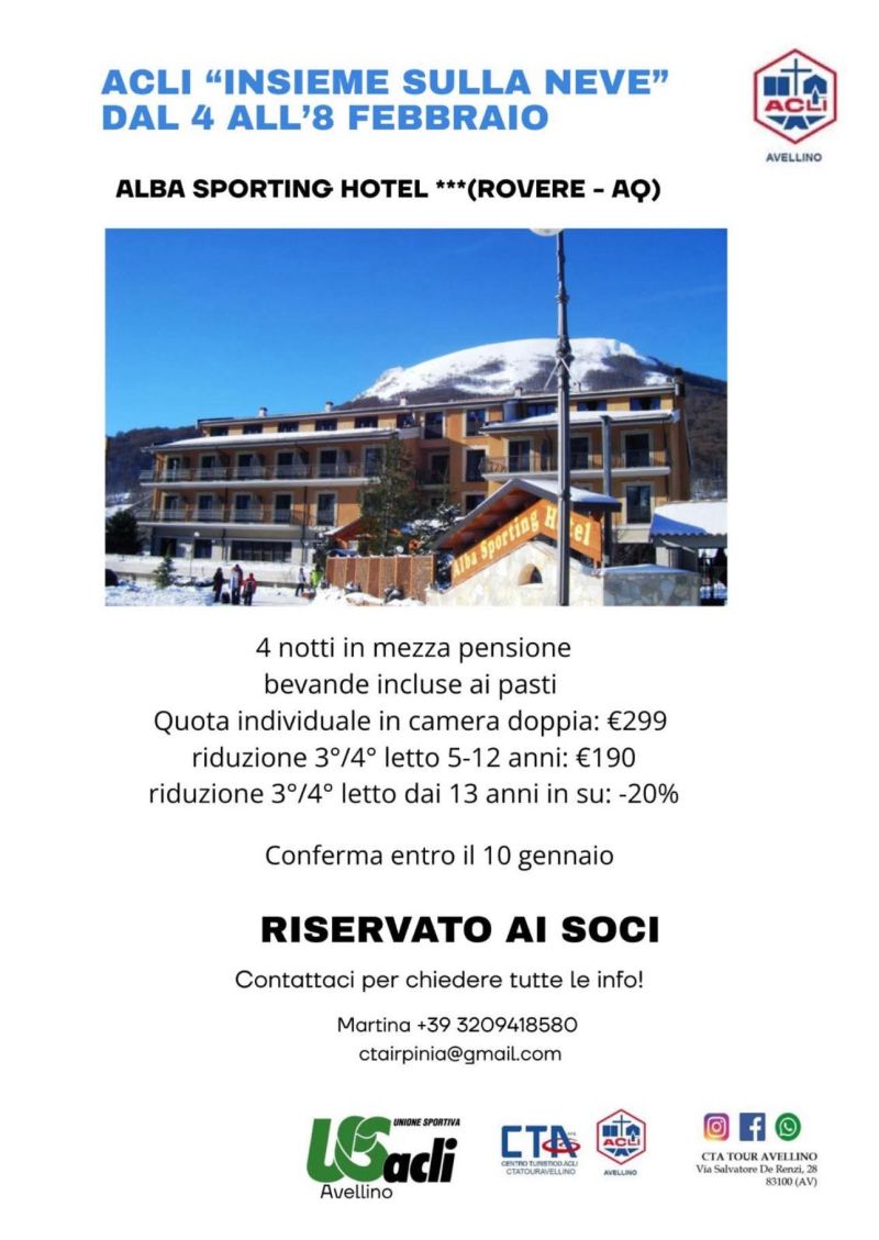 ACLI INSIEME SULLA NEVE - AVELLINO