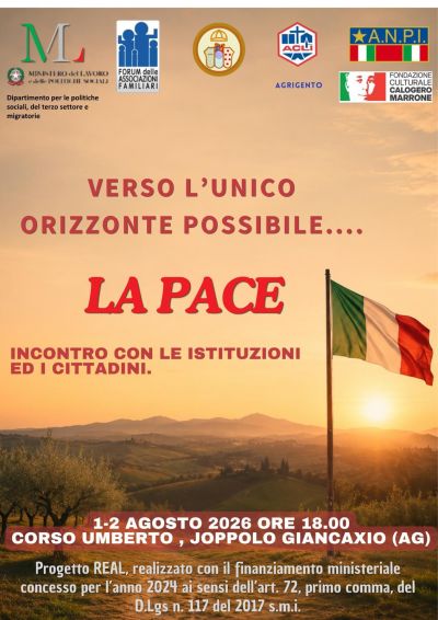 VERSO L'UNICO ORIZZONTE POSSIBILE...LA PACE - JOPPOLO GIANCAXIO (AG) - ACLI AGRIGENTO