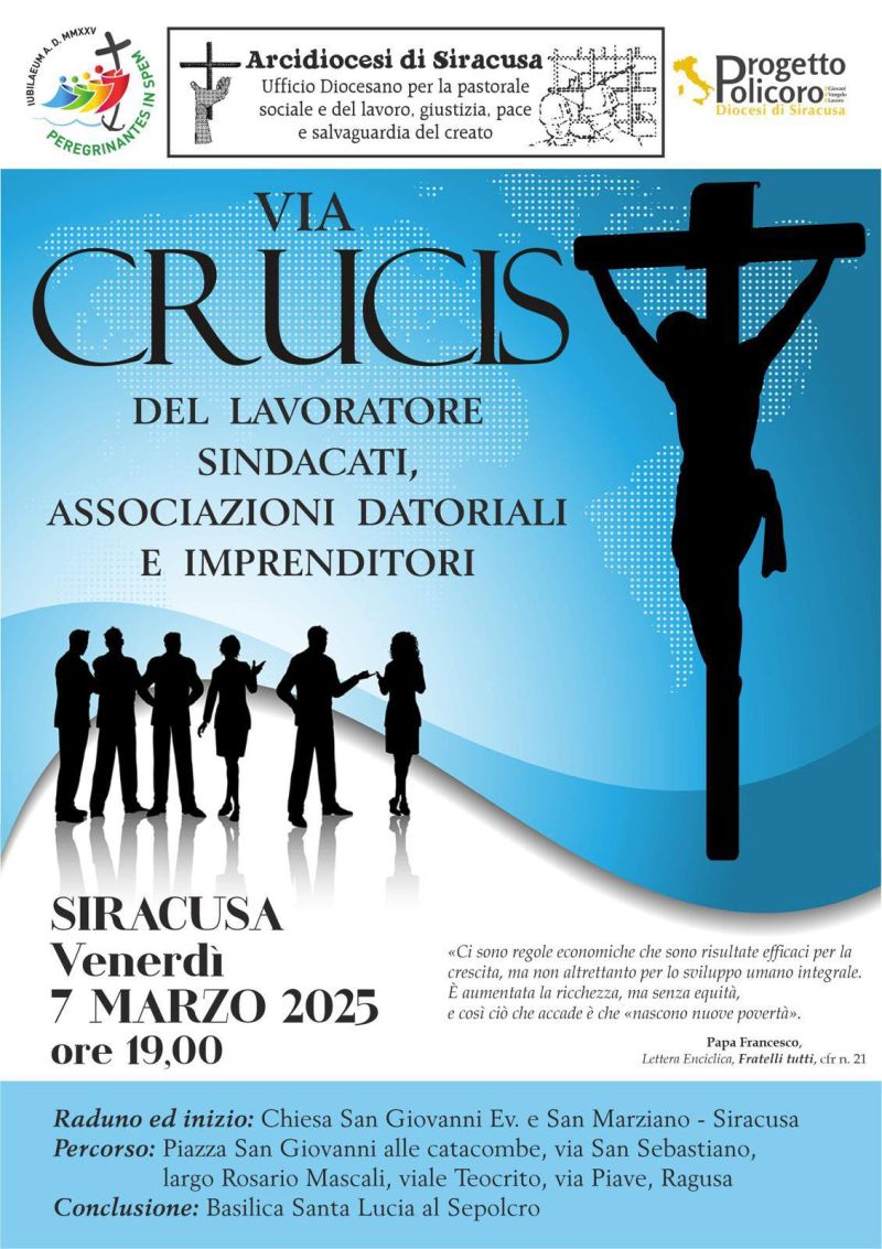 Via Crucis del lavoratore - Acli Siracusa (SR)