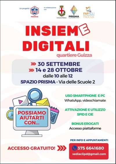 INSIEME DIGITALI - QUARTIERE GUIZZA - PADOVA - ACLI PADOVA - FAP PADOVA