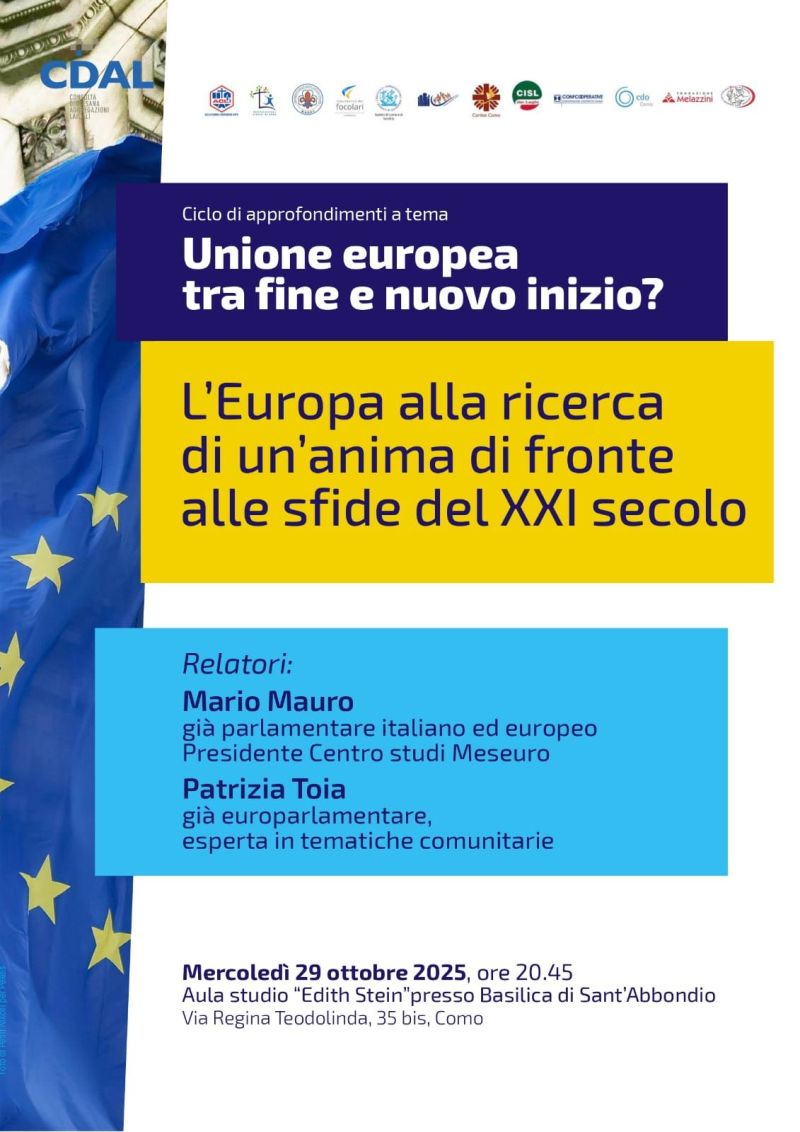 L'Europa alla ricerca di un'anima forte alle sfide del XXI secolo - Como - Acli Como (CO)