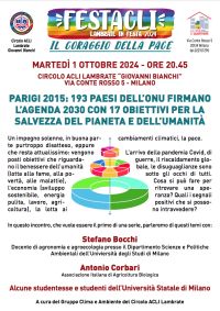 Incontro sul benessere del pianeta e dell&#039;umanità - Circolo Acli Lambrate (MI)