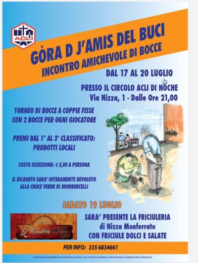 Incontro amichevole di bocce - Noche (AT) - Circolo Acli Noche (AT)